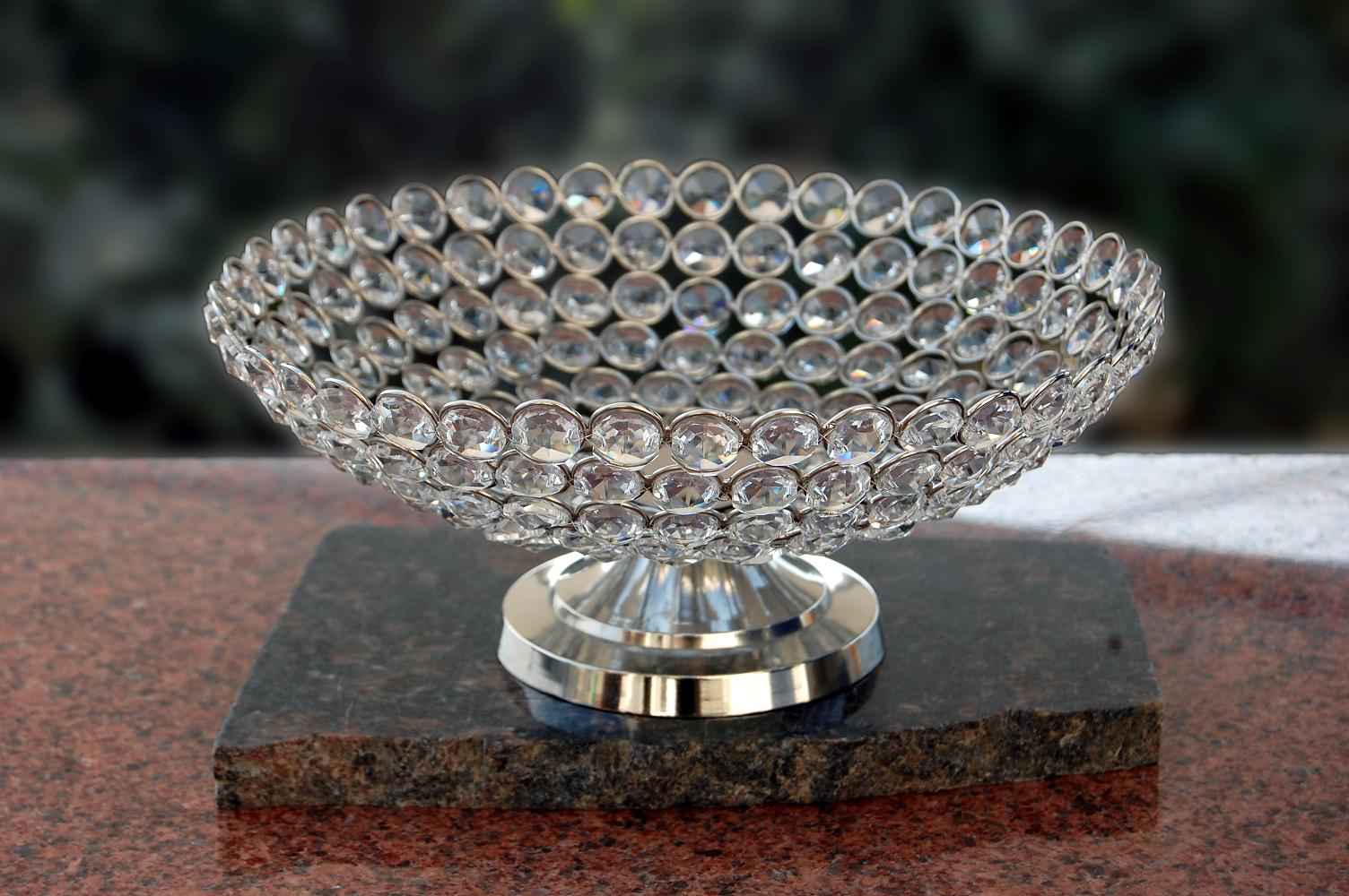 Crystal Bowl with Stand